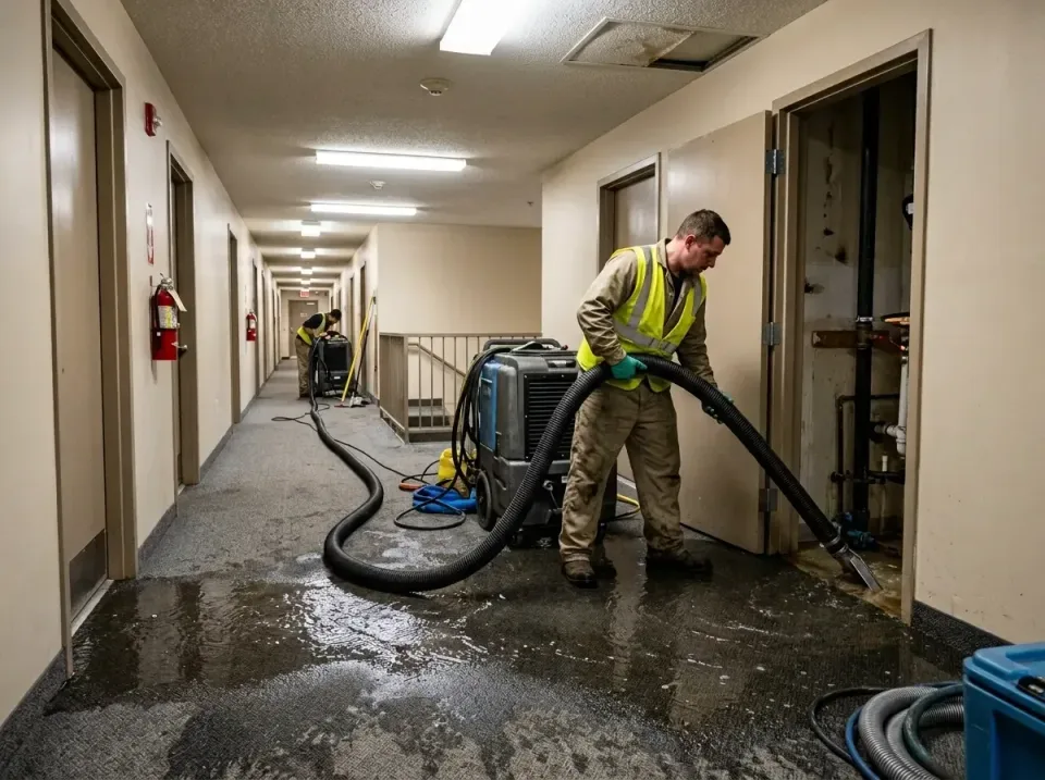 multi-unit-apartment-hallway-f-005 — frequently asked questions, Emergency Burst Pipe Water Extraction & Removal in Suncrest…